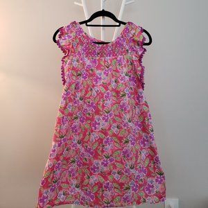 Ruffled sleeve pink floral dress- Cat & Jack